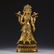 TIBETAN GILT BRONZE LOTUS HAND GUANYIN STANDING STATUE