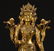 TIBETAN GILT BRONZE LOTUS HAND GUANYIN STANDING STATUE - 2