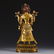 TIBETAN GILT BRONZE LOTUS HAND GUANYIN STANDING STATUE - 9