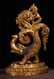 PAIR OF CHINESE GILT BRONZE CAST RITUAL INSTRUMENTS - 2