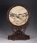 CHINESE ROSEWOOD CARVED STONE INLAID TABLE SCREEN