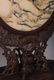 CHINESE ROSEWOOD CARVED STONE INLAID TABLE SCREEN - 4