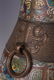 CHINESE BRONZE DOUBLE LOOP HANDLE VASE - 5