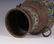 CHINESE BRONZE DOUBLE LOOP HANDLE VASE - 9