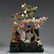 CHINESE MALACHITE ROCK GEM STONE INLAID TABLE ITEM