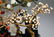 CHINESE MALACHITE ROCK GEM STONE INLAID TABLE ITEM - 4