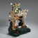 CHINESE MALACHITE ROCK GEM STONE INLAID TABLE ITEM - 7