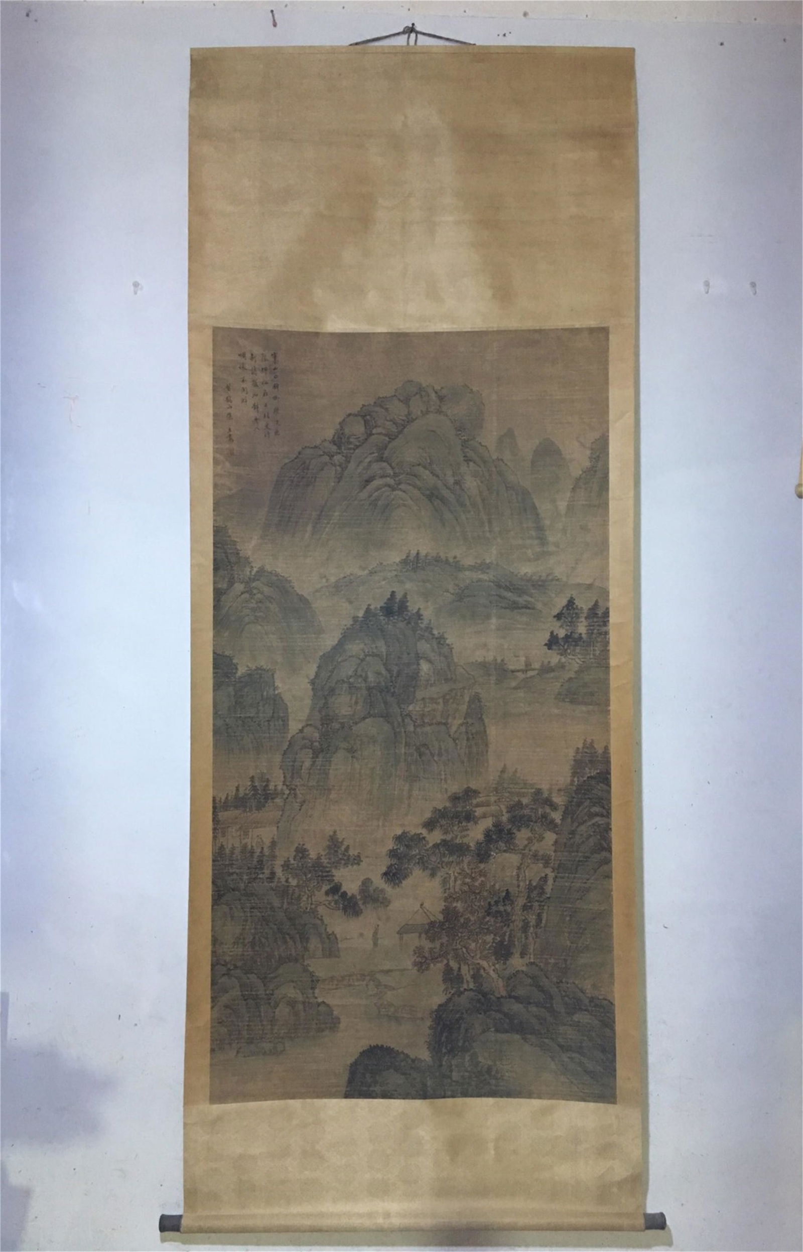 A Chinese Scroll Painting, Wang Meng Mark: Lg. 173cm, Wd. 90cm,