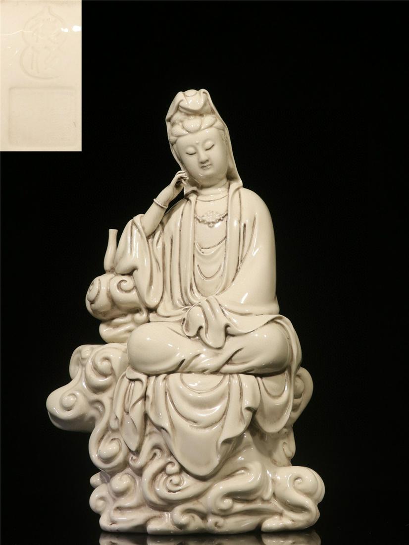 A Chinese Porcelain Figure of Buddha (1 of 9)