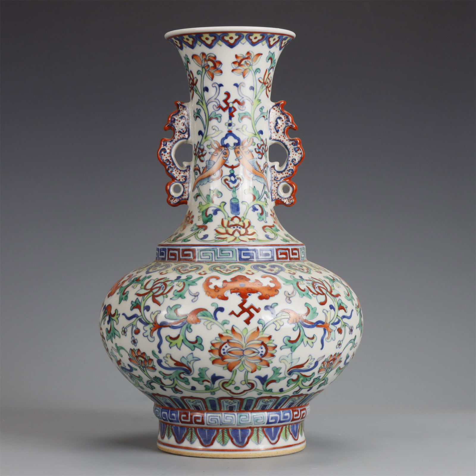A Chinese Dou-Cai Glazed Porcelain Vase (1 of 7)