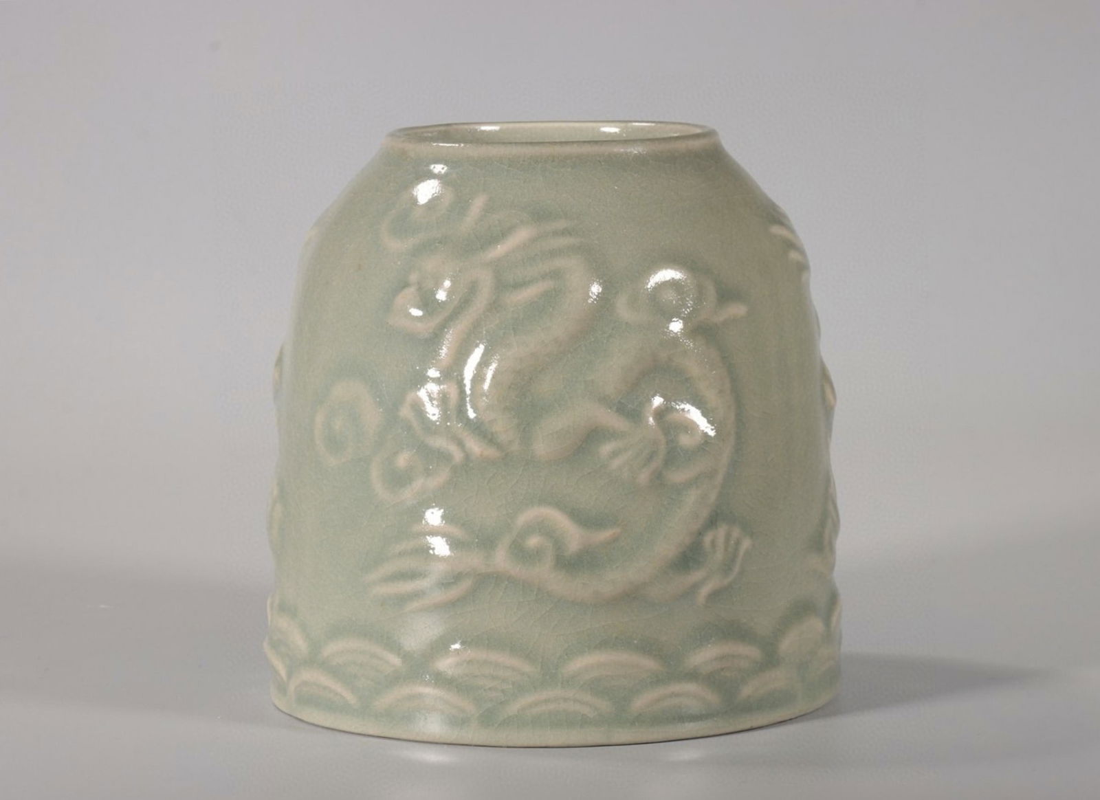 A Chinese Ru-Type Glazed Porcelain Water Pot (1 of 6)