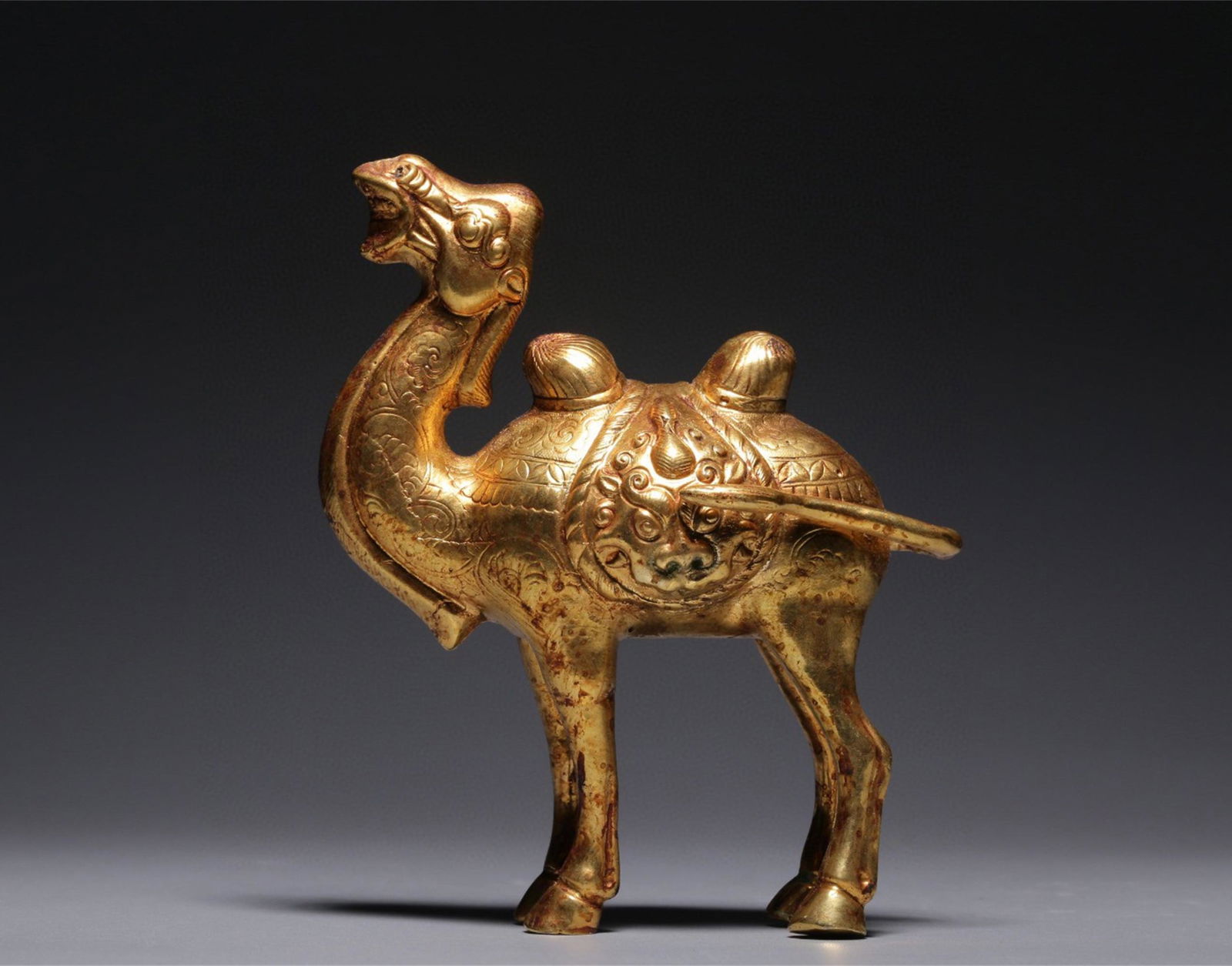 A Chinese Gilt Bronze Camel Decoration (1 of 8)