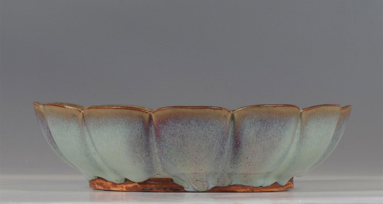 A Chinese Jun-Type Glazed Porcelain Brush Washer (1 of 9)