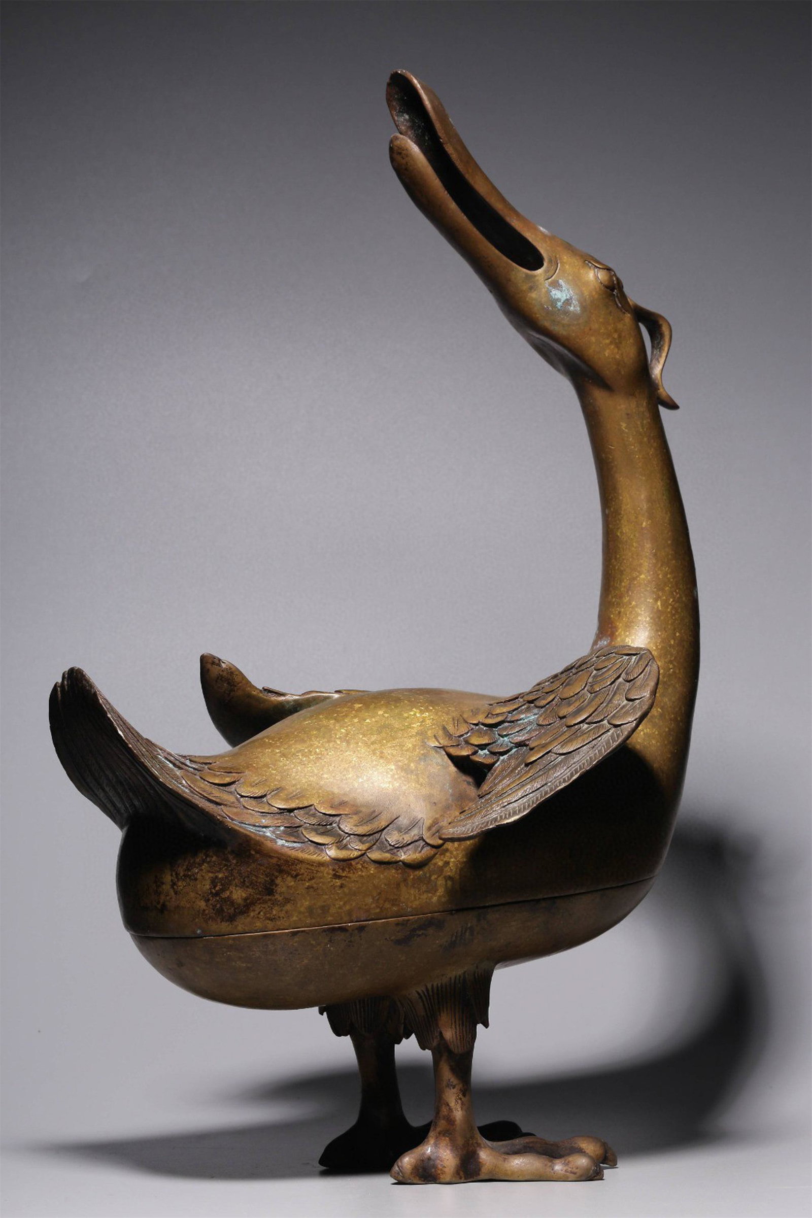A Chinese Bronze Bird Shape Incense Burner (1 of 8)
