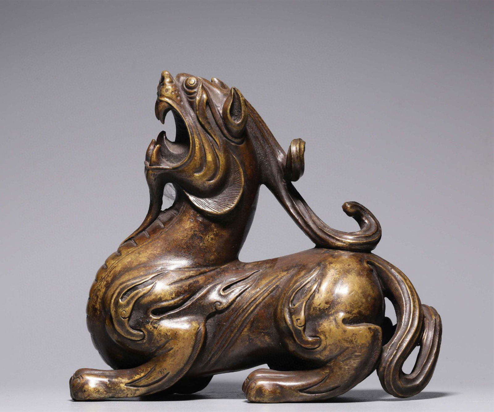 A Chinese Bronze Foo-Dog Decoration (1 of 9)