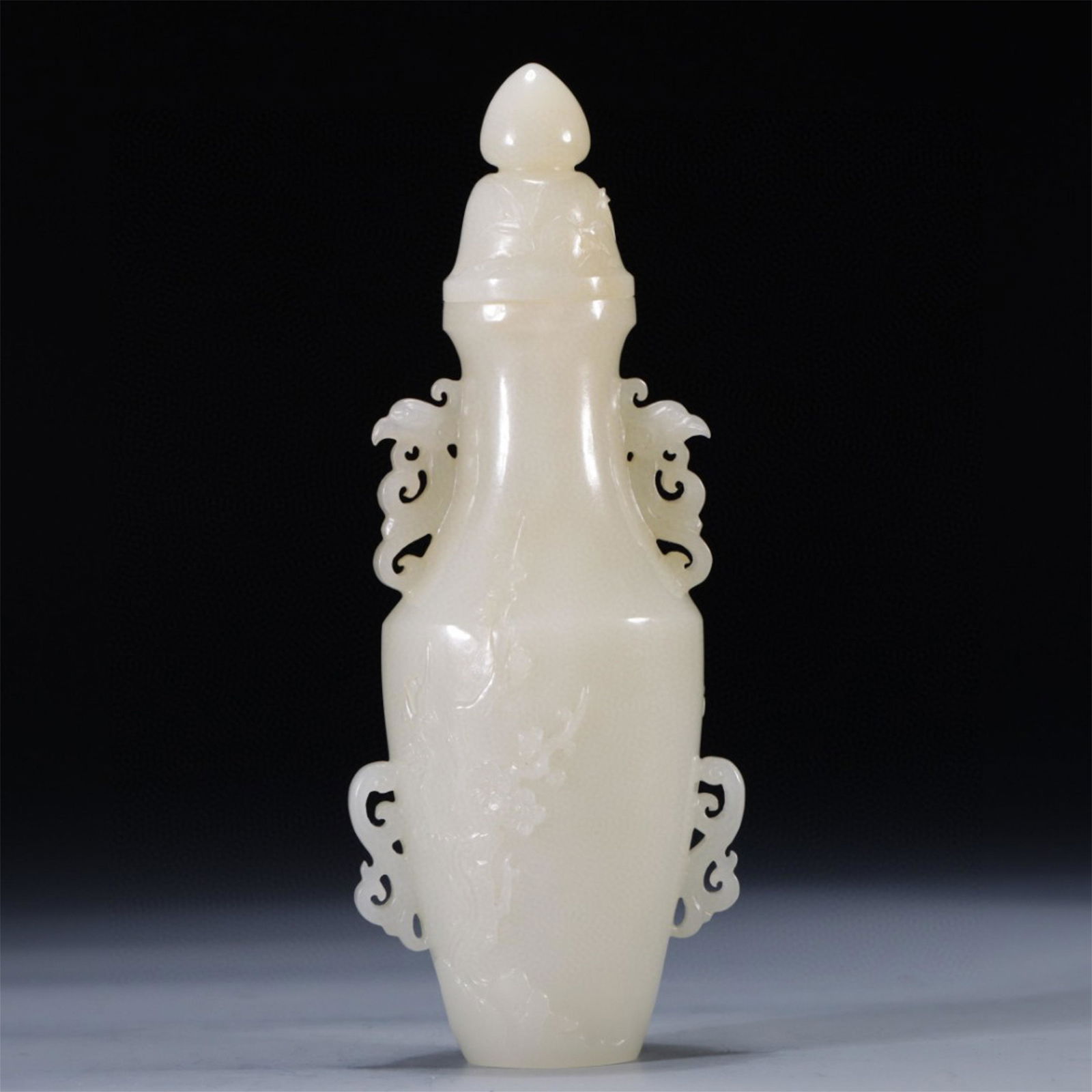 A Chinese Carved Jade Vase (1 of 9)
