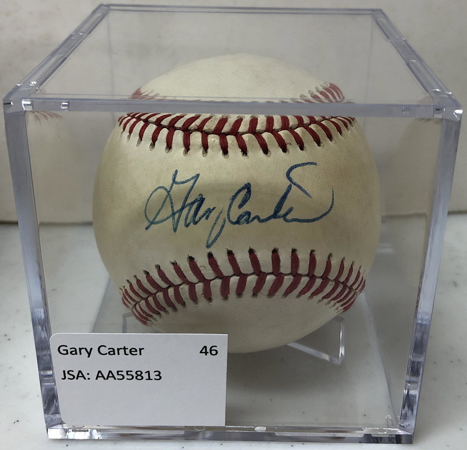 Gary Carter Signed Baseball: JSA: AA55813