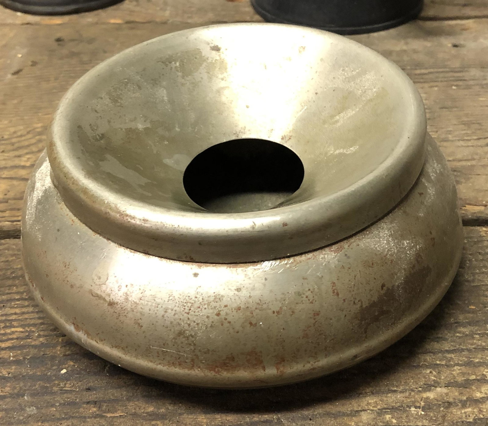 Pulman Co. Spittoon: nickel finish