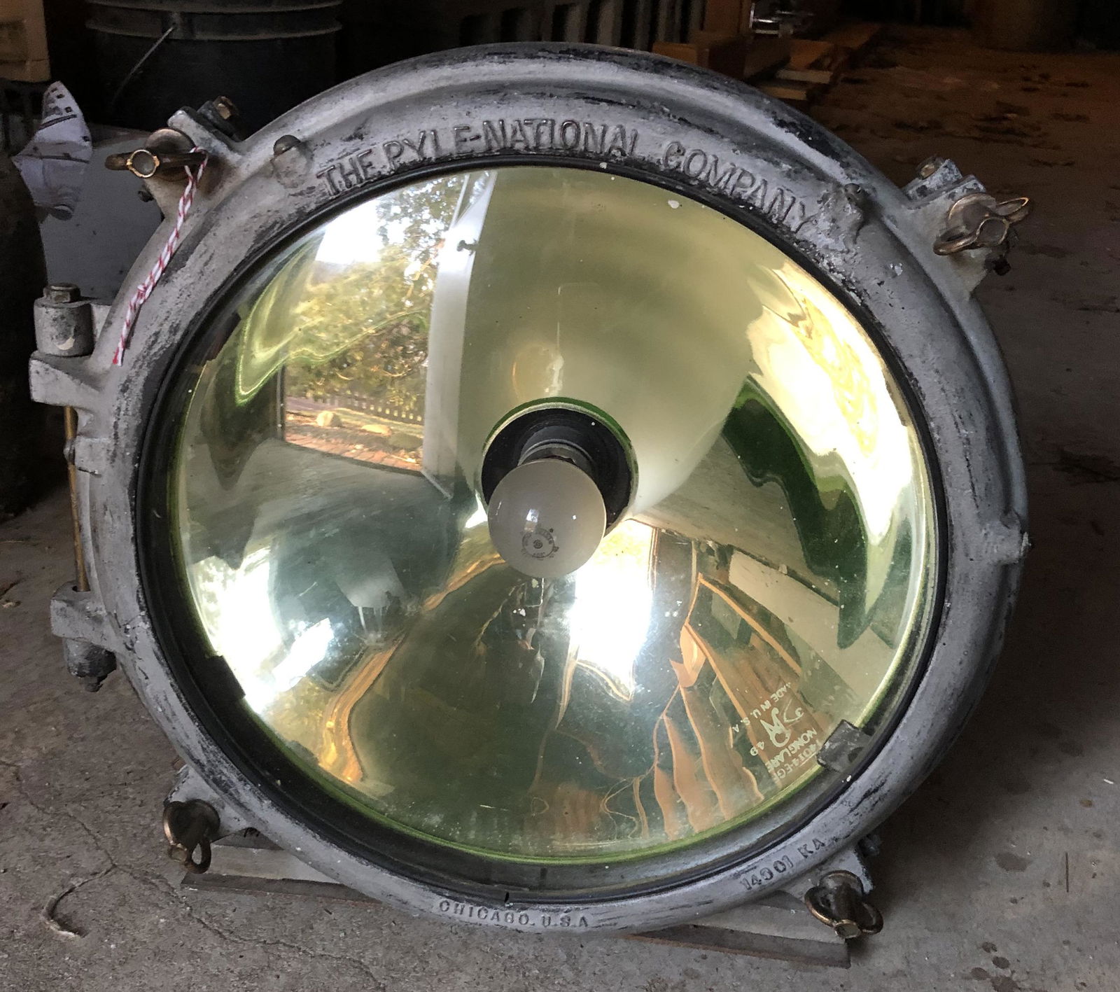 Locomotive Head Lamp: Pyle National Co Chicago electric head lamp