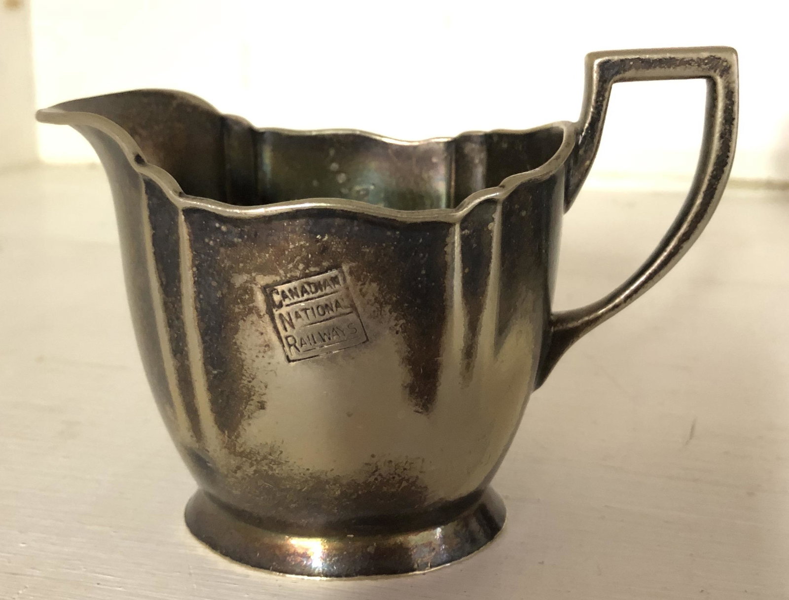 Canadian National Railways Silver Plate Creamer: WM Rogers