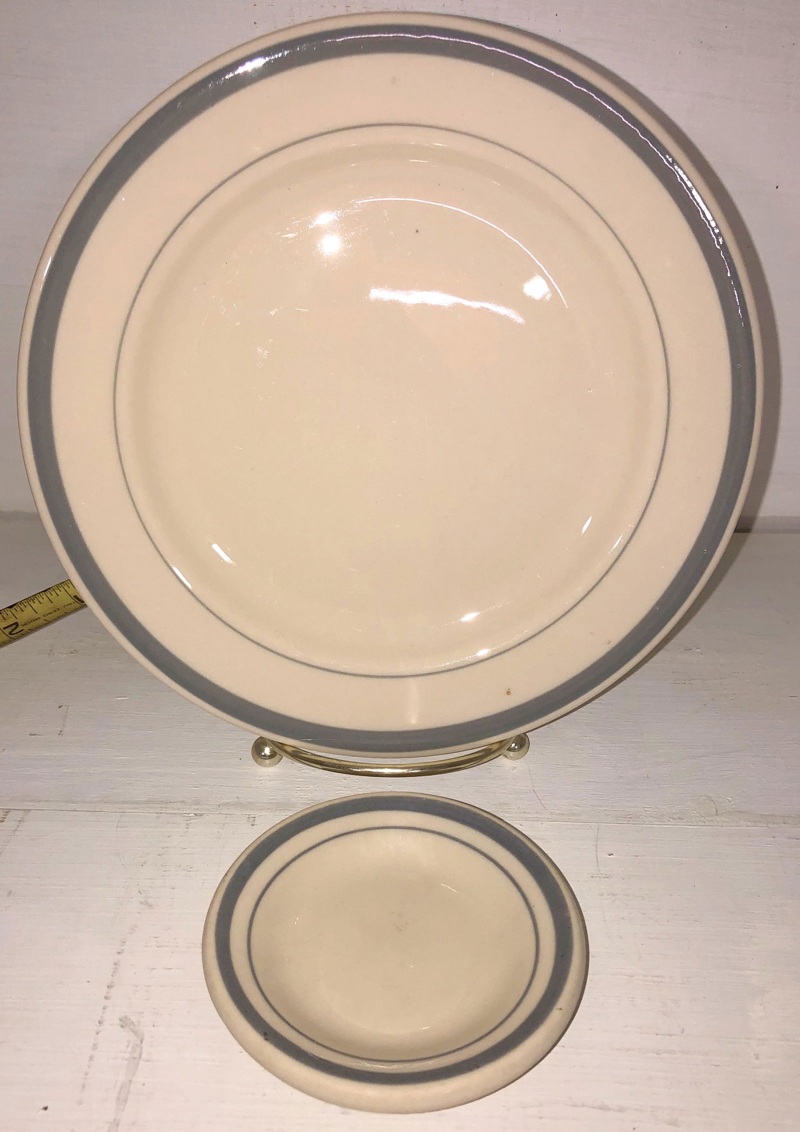 Sterling China Atlantic Coast Line RR: 7-1/2" plate & butter pat