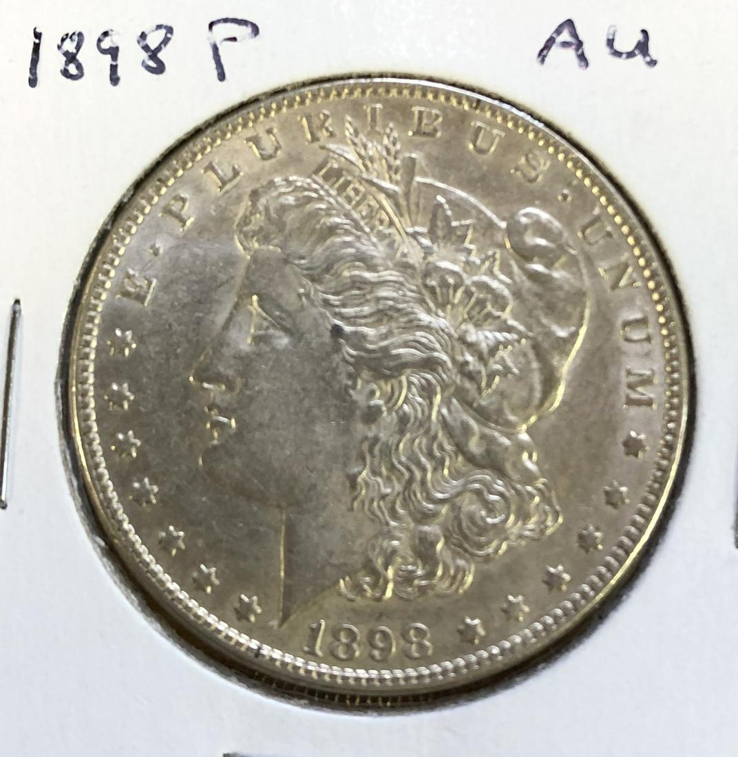 1898 P, Morgan US Dollar: AU