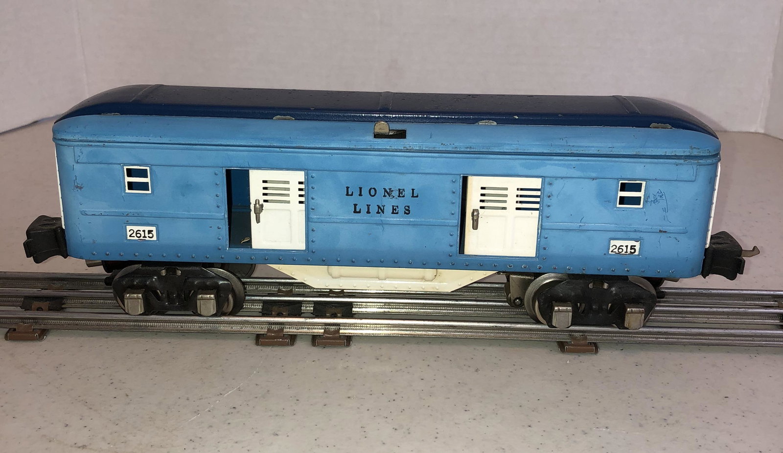 Lionel Blue Comet Baggage Car 2615: O Gauge 1938
