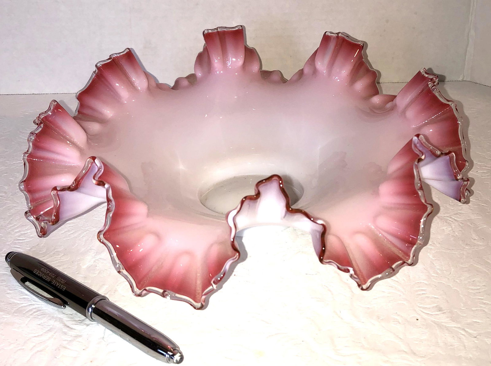 Fenton Pink Overlay: see photo