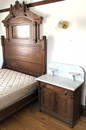 3 piece Eastlake Marble Top Full size Bedroom set