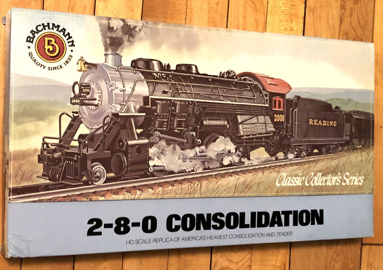 Bachmann Classic Clollector's Series 2-8-0: New old stock in box HO Scale of America's Heaviest Consolidation & Tender "53002 Santa Fe"