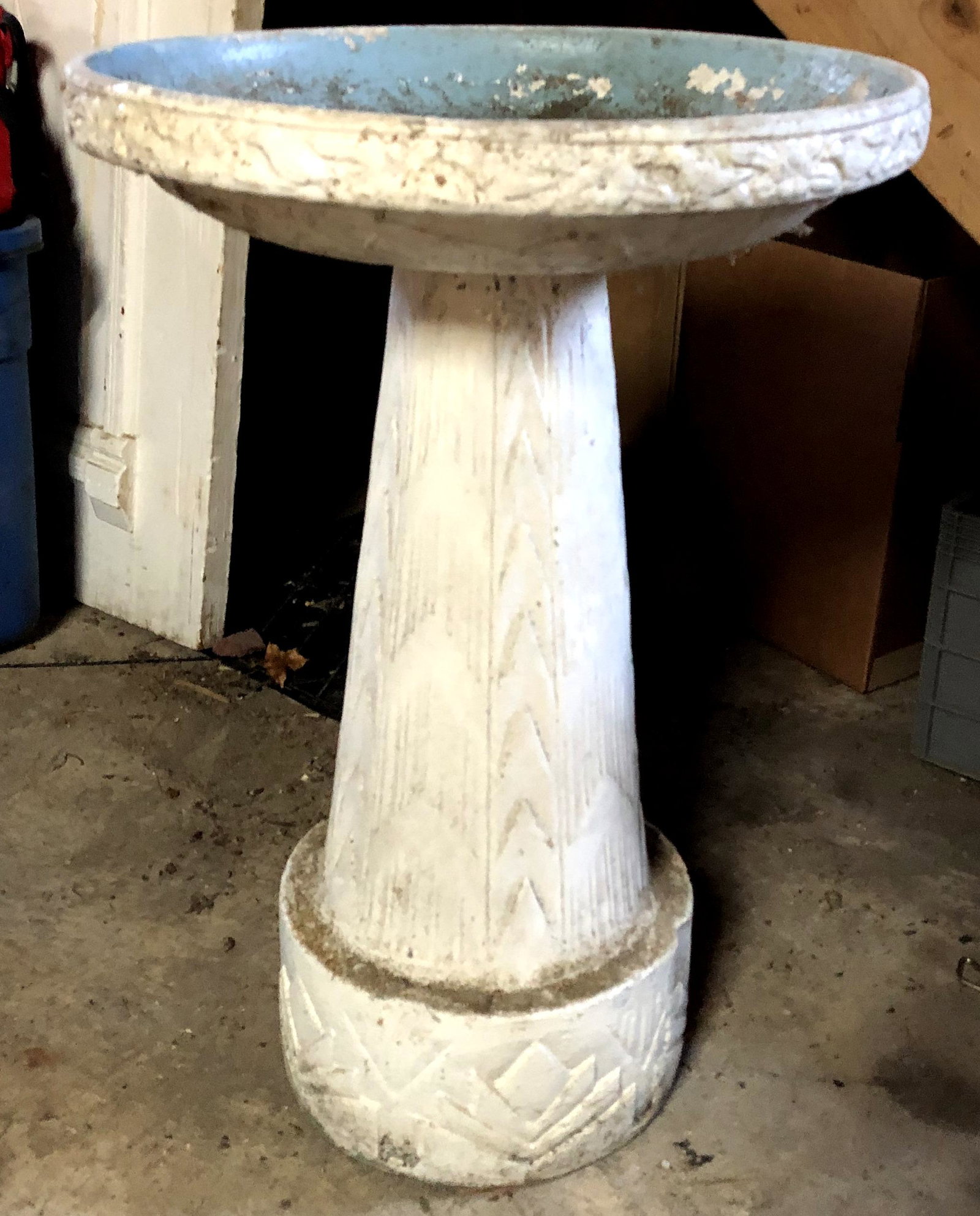 Ceramic Bird Bath: Possibly Red Wing