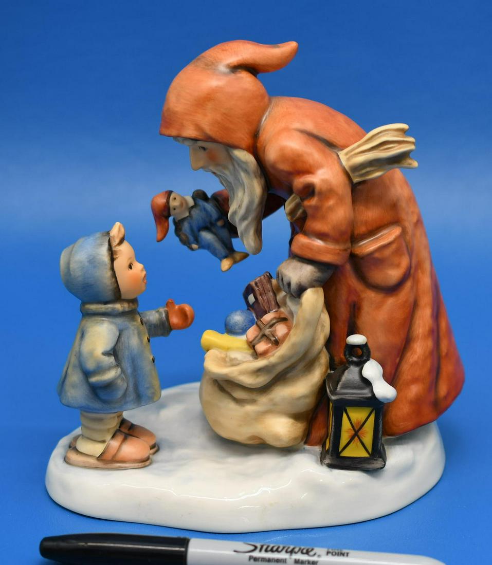 Hummel "St Nicholas' Day": Limited Edition No 16,057 of 20,000. Measures about 6-1/2" tall x 6-1/4" long, and weighs 1 lb 4 oz