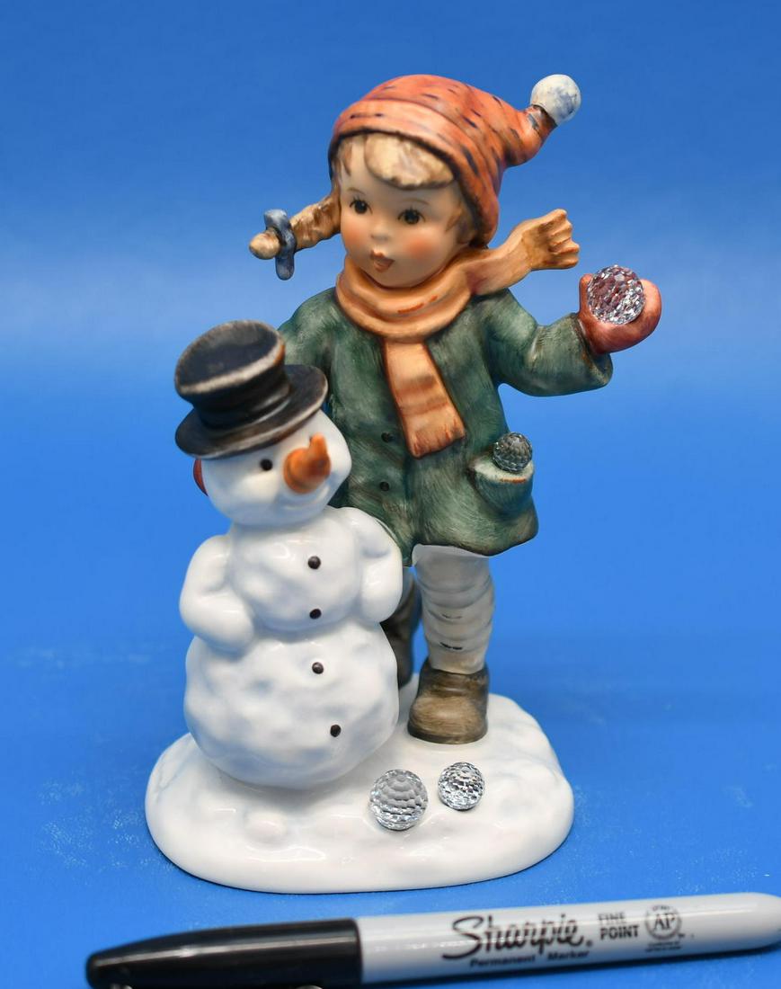 Hummel " Snow Day": Limited Edition No. 0295 of 1,999, 80 years 1935-2015, measures 6-1/8" tall x 3-1/2" wide, wieghs 10 oz