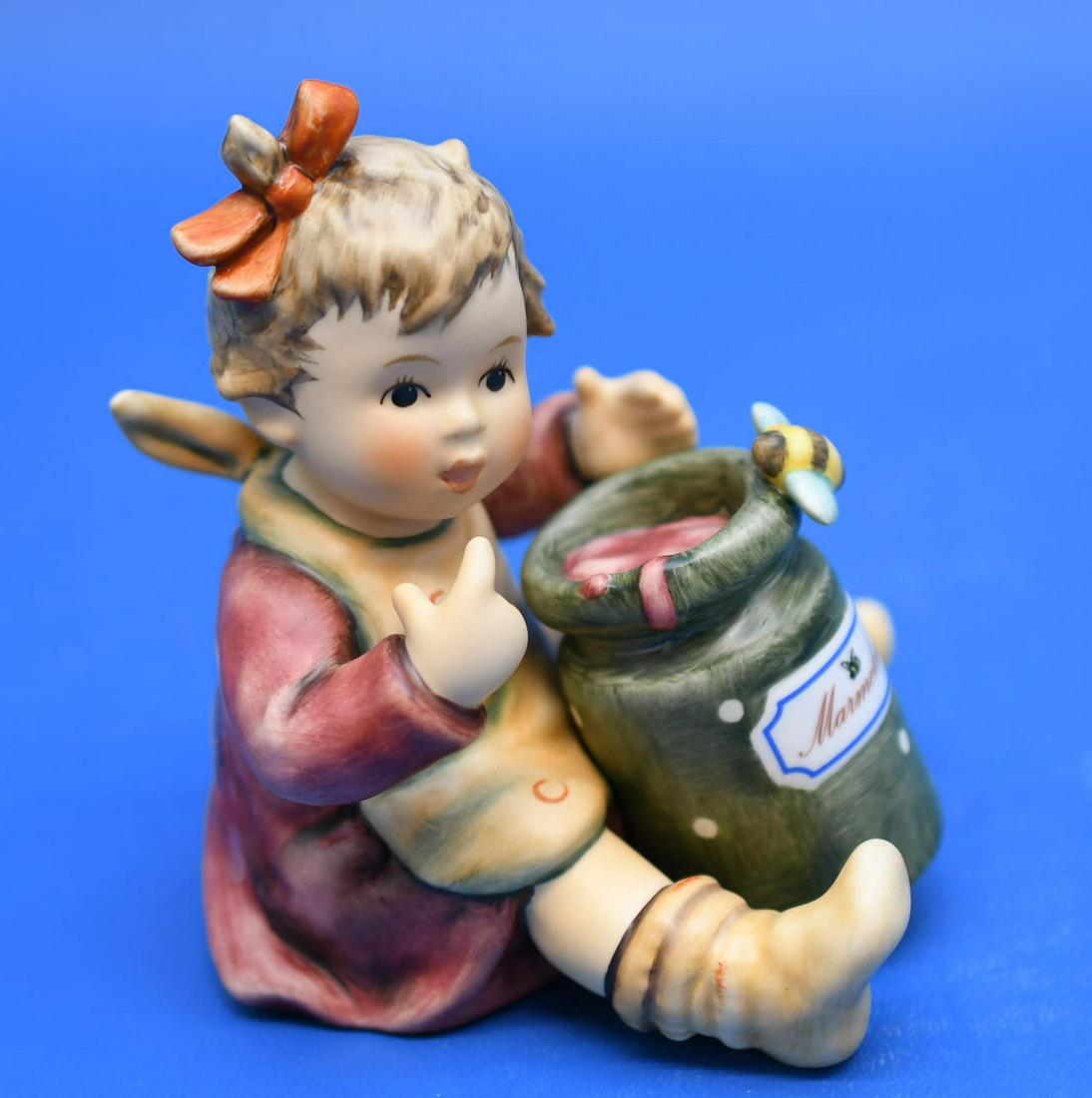 Hummel "Marmalade Lover" Green Jar: 4-1/8" High dated 2007 and weighs 6 oz