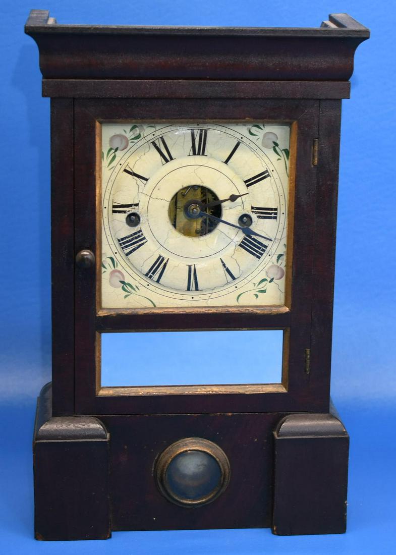 Seth Thomas Mantle Regulator Clock: This has worked perfectly for the past 4 hours, Case is in great condition with patina with age, see photos. 15-3/8" tall x 9-1/2" wide at base weighs 4 lbs 14 oz