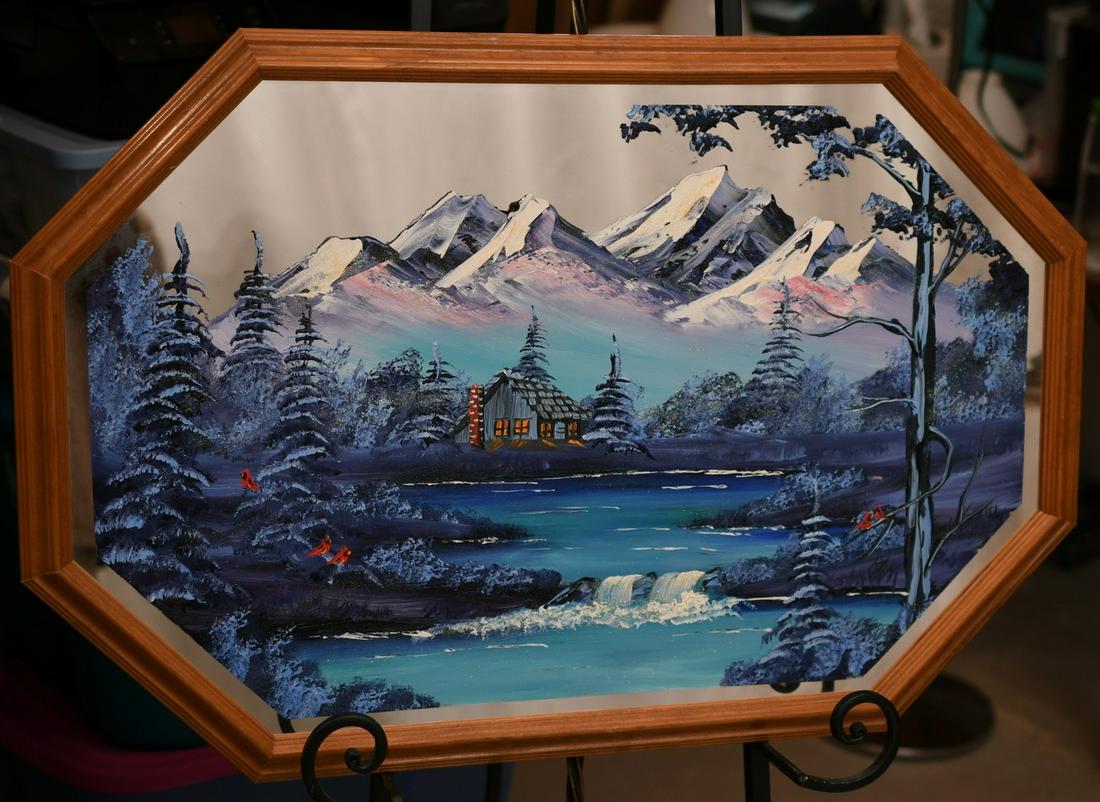 Mirror 2024 glass painting