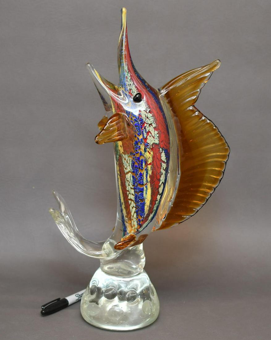 17" tall Glass Marlin100: Hand Made Badash Crystal Marlin 17" tall x 9-1/2" & weighs 8.5 lbs
