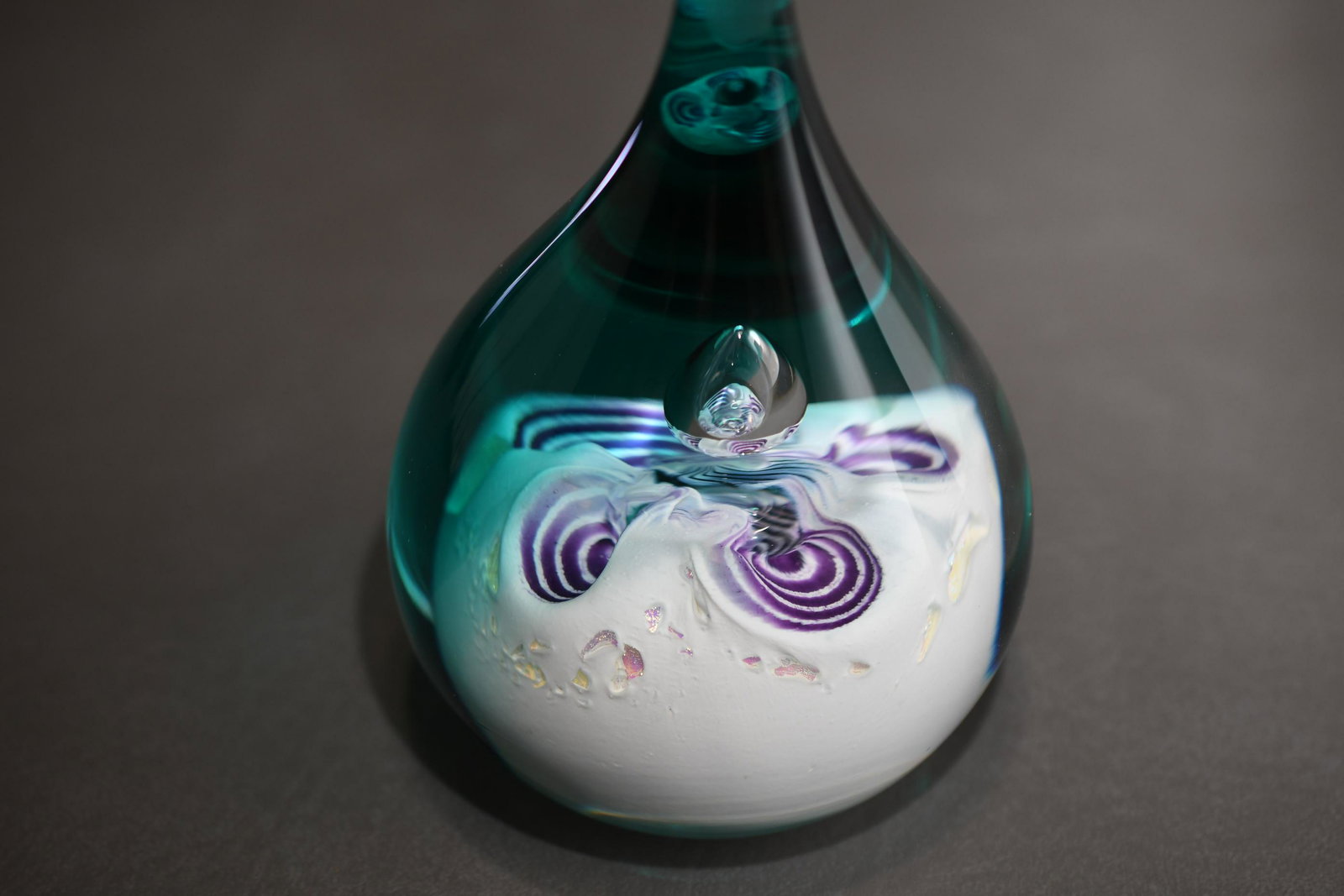 "Crystal Dreams" Paperweight: No. W60963 Scotland, 4-1/2" tall x 3-1/4" diameter, approximate weight 1lb 11oz