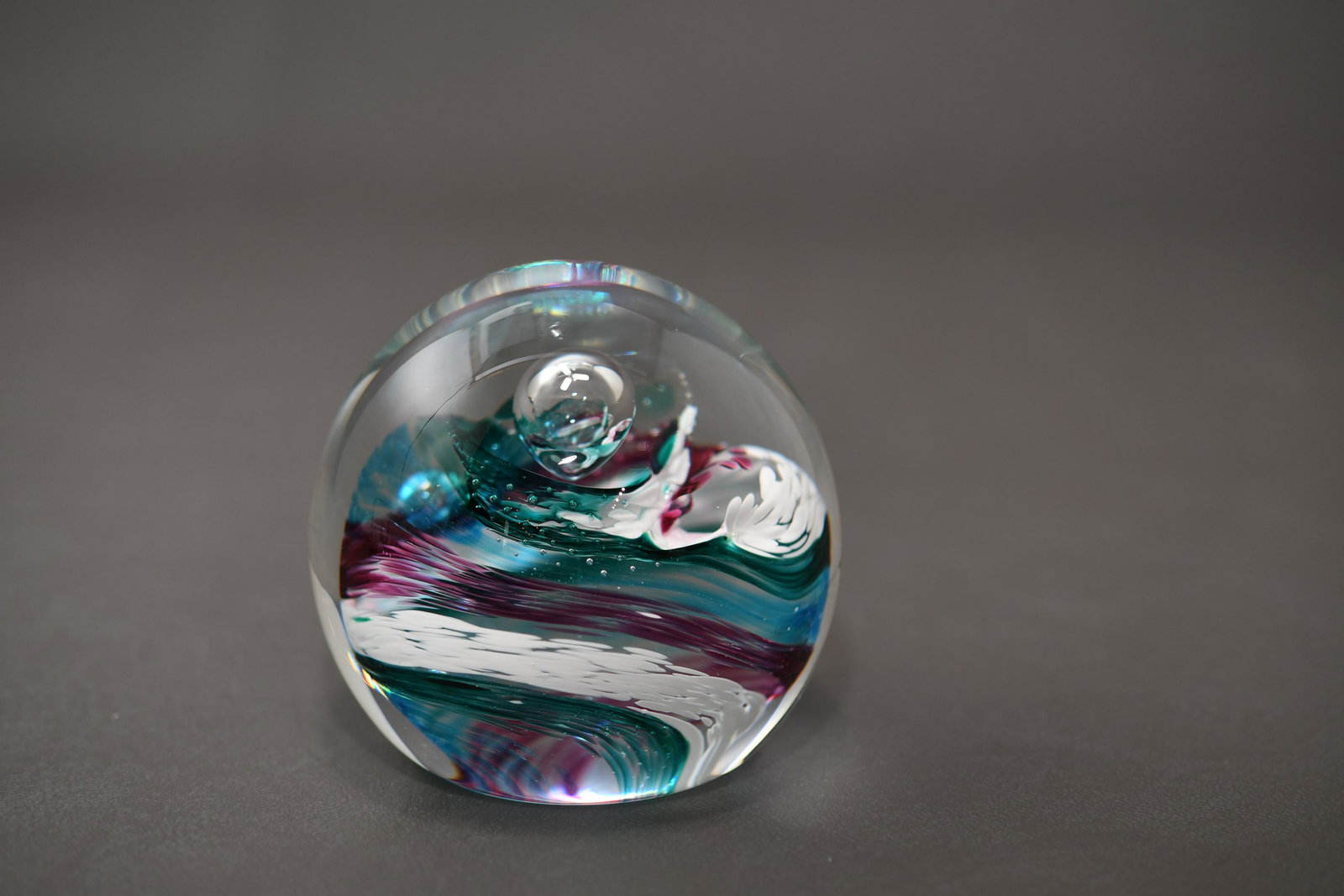 Caithness Watercoulers Paper Weight: Scotland 2-3/4" tall x 2-3/4" diameter, approximate weight 1lb 8oz
