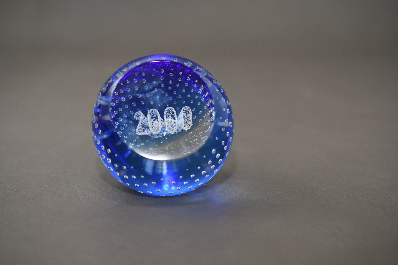 "Millennium" Paper Weight: Scotland 2000 3" high x 3" diameter, approximate weight 1lb 7oz