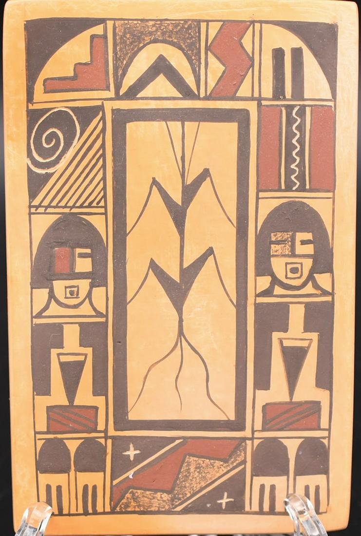 Tile, Corn and Kachinas, Lilian Namingha (1 of 4)