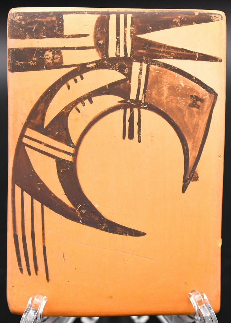 Tile, Bird Design, Flower Hallmark (Sadie Adams): 3-1/4 inches wide by 4-3/4 inches tall
