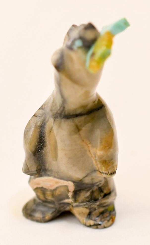Dark Zuni Bear with Fish Fetish, AQ (1 of 6)