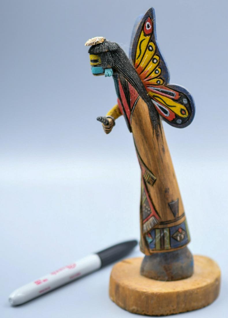 Totem Carving, Butterfly Wings, Ron Sinquah: 8-1/2 inches tall by 3 inches wide by 4 inches deep