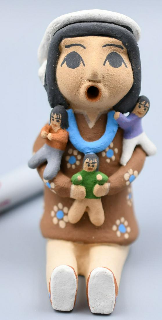 Small Storyteller Sculpture, M Garviso, San Felipe NM (1 of 6)