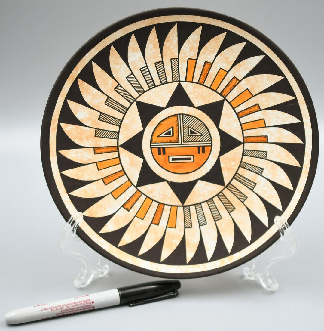 Sunface Plate, Black and Orange, W. B. 2007 (1 of 5)