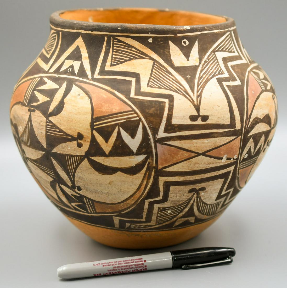 Acoma, NM, Large Vintage Polychrome Olla ~1910, Unknown (1 of 9)