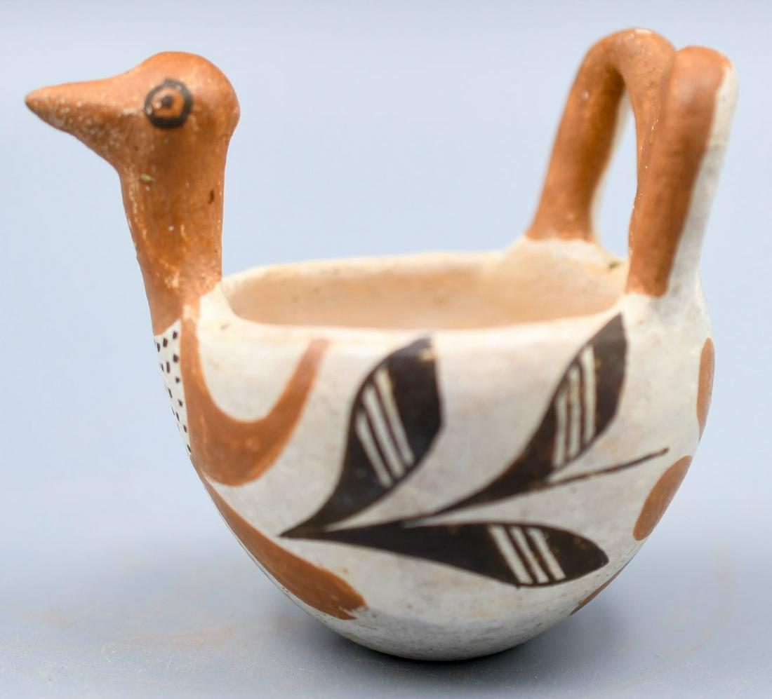 Acoma Polychrome Turkey, Latticed Tail, Lucy M. Lewis (1 of 8)