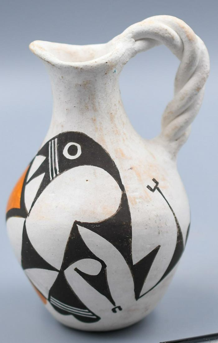 Acoma Pitcher with Polychrome Rainbirds, Eva Histia (1 of 6)