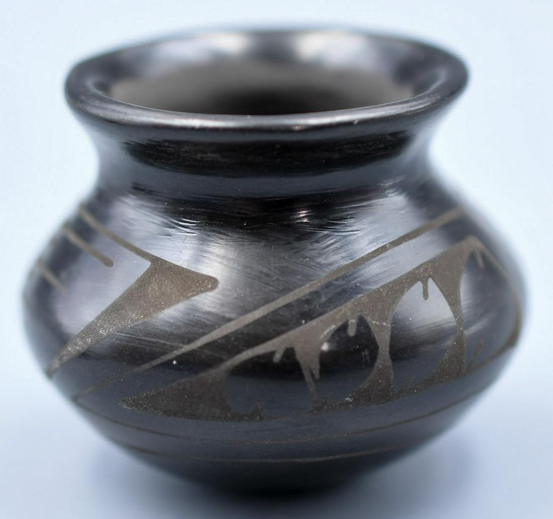 Small Black on Black Vase (1 of 6)